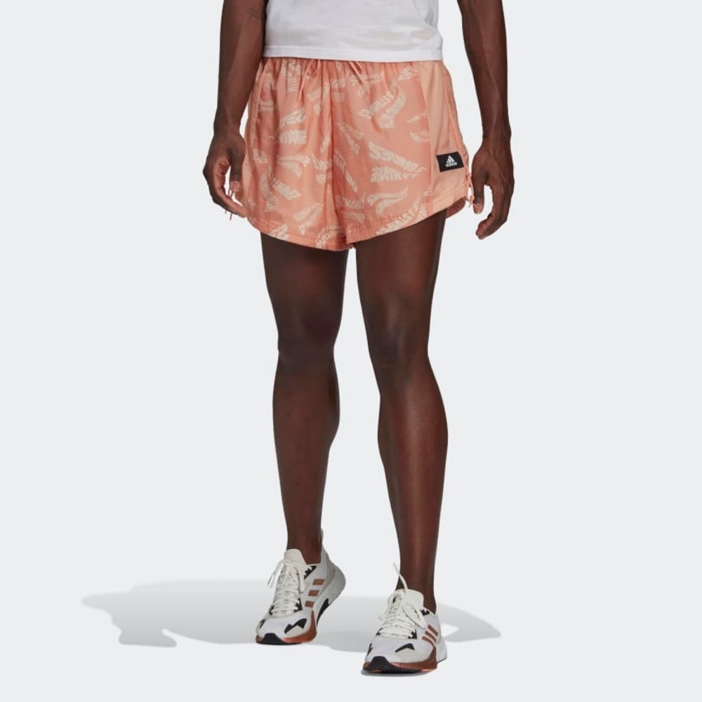 NWOT ADIDAS LIGHTWEIGHT WOVEN SHORTS LIGHT PINK/CORAL NEVER WORN!